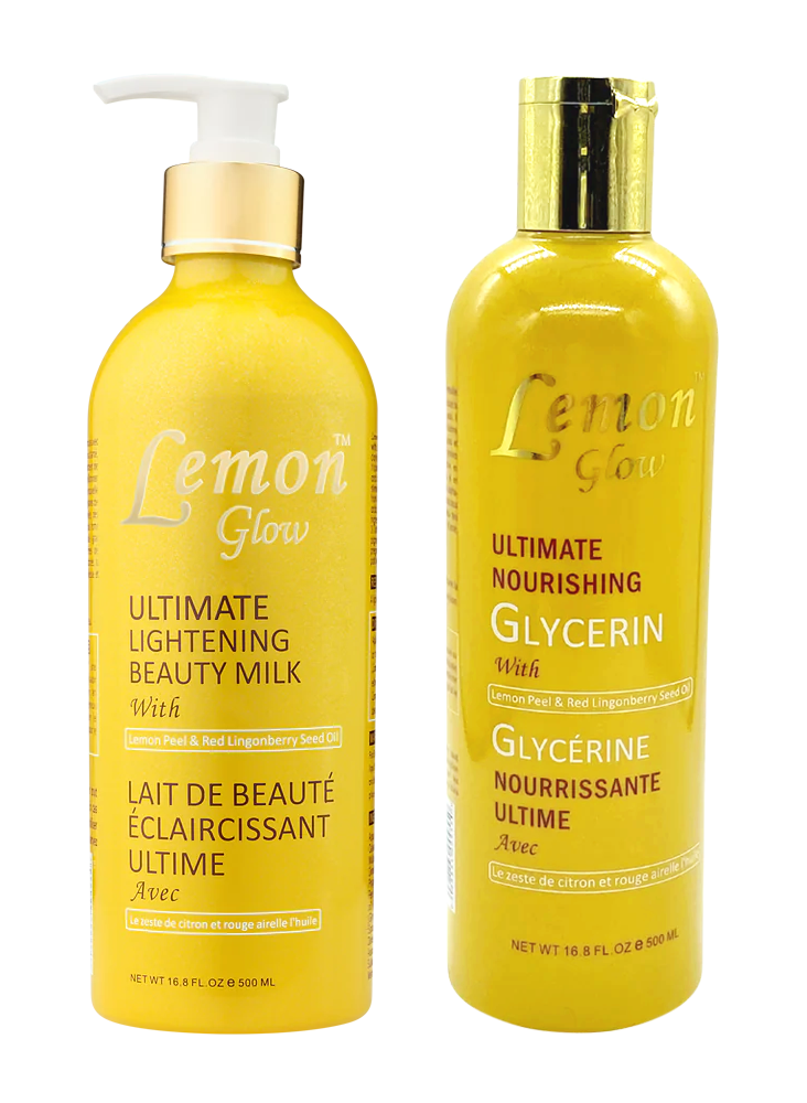 Crème Hydratante Et Blanchissante Lemon Glow - 1300 Ml - Parfum Citron - FPS 3 - Neuf