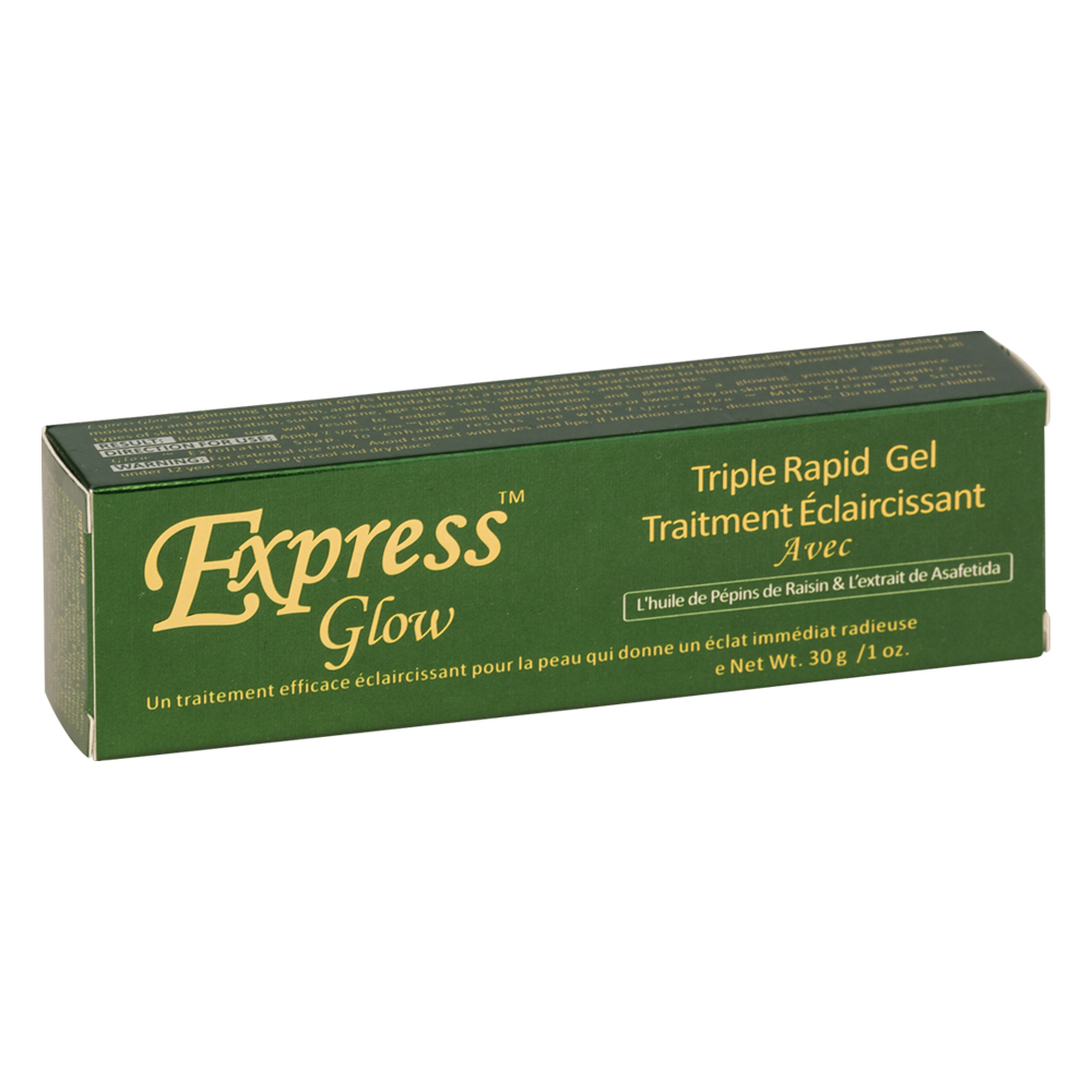 Express Glow Gel de traitement éclaircissant triple rapide