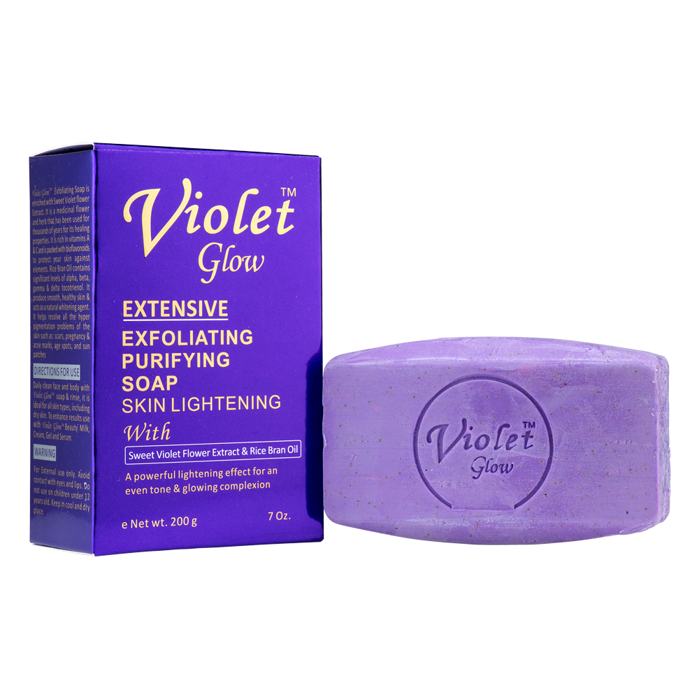 Violet Glow Extensive Exfoliating Purifying Soap